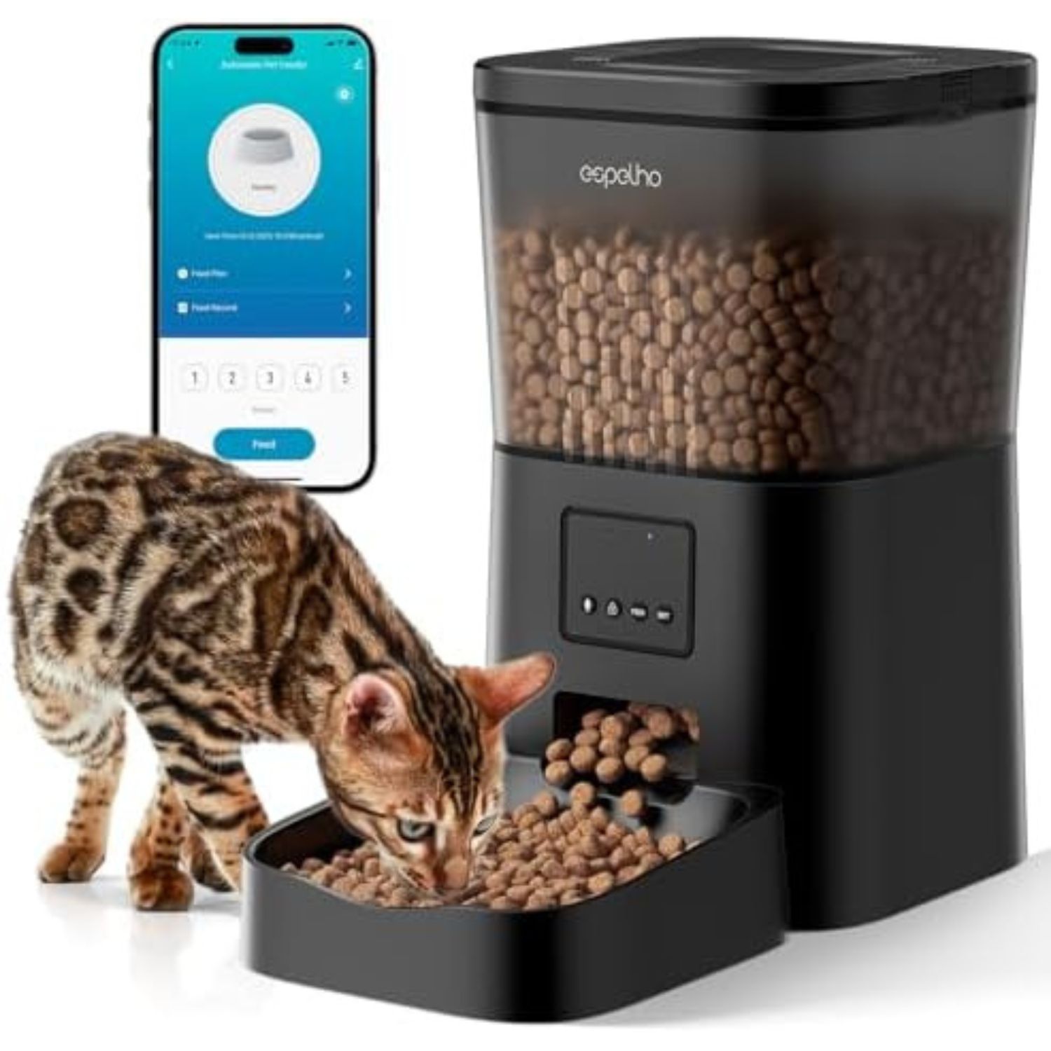 Electronic cat feeder best sale