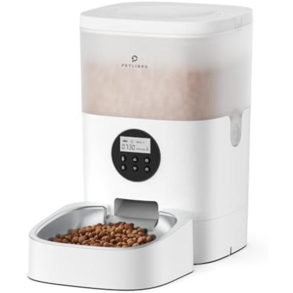 PETLIBRO Automatic Cat Food Dispenser, Automatic Cat Feeder with Customize Feeding Schedule, Auto Cat Feeder with Interactive Voice Recorder, Timed Pet Feeder for Cat & Dog 1-4 Meals Dry Food 4L