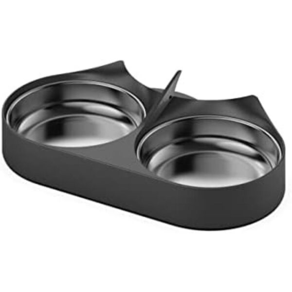 PETLIBRO Pet Food Splitter with Stainless Steel Bowls, Automatic Cat Feeder Bowls for Two Cats or Dogs, Suitable for PETLIBRO Automatic Cat Feeder PLAF005, PLAF006, PLAF103, PLAF203