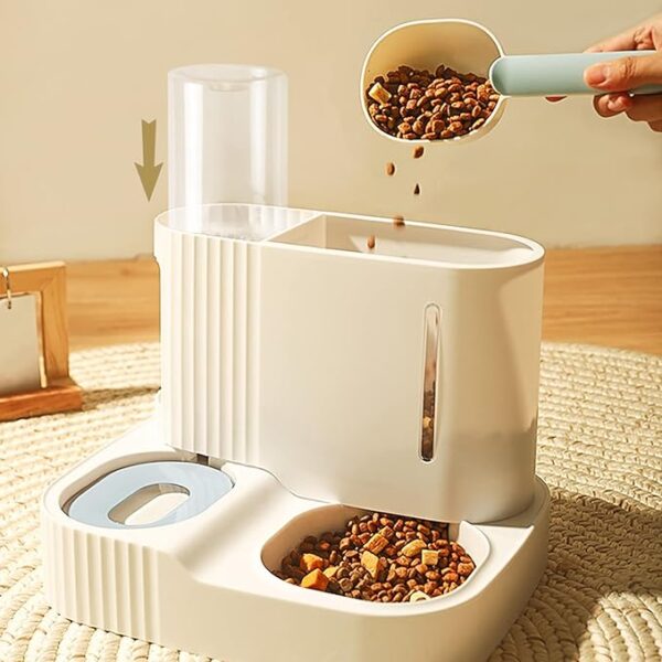 Kodope Pet Feeder and Water Dispenser, Automatic Gravity Flow, 3L, for Cats and Small Dogs - Image 4