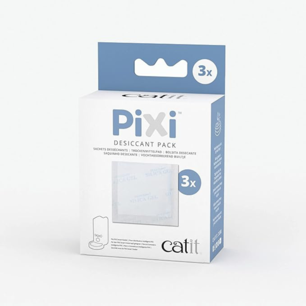 Catit PIXI Smart Feeder Replacement Desiccant Pads for Automatic Cat Food Dispenser, 3 Pack, White