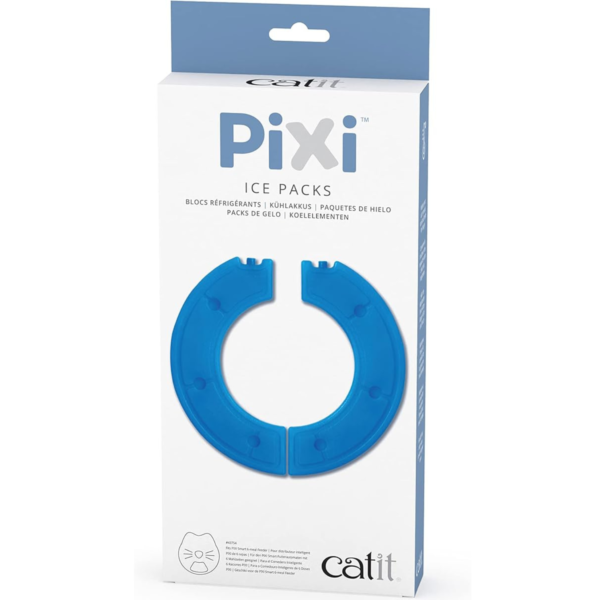 Catit PIXI Ice Packs for Automatic 6-Meal Feeder for Cats, 2 Pack,Blue