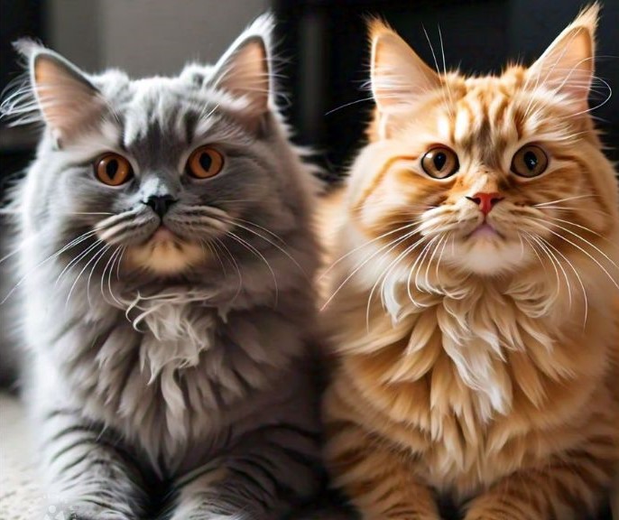 adorable flat-faced cats