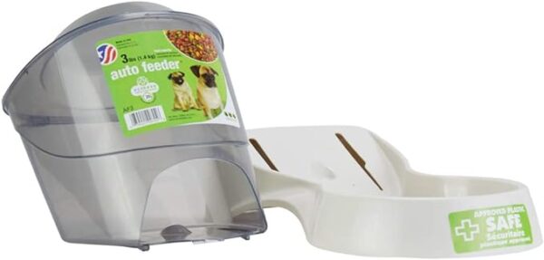 Van Ness Pets Small Gravity Auto Feeder for Cats/Dogs, 3 Pound Capacity GRAY - Image 5