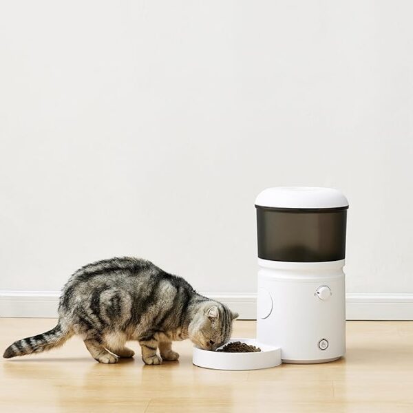 Automatic Feeder for Cats and Dogs with Speed & Portion Control, 4L Capacity, White - Image 2