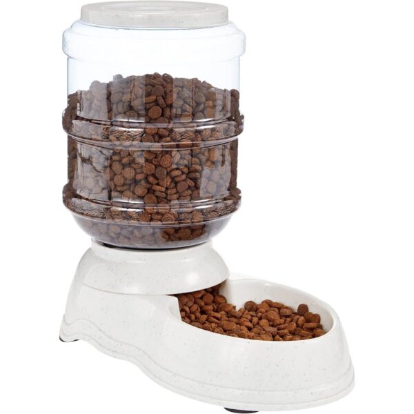 Gravity Pet Food Feeder for Dogs and Cats, Small, 6-Pound Capacity, Gray