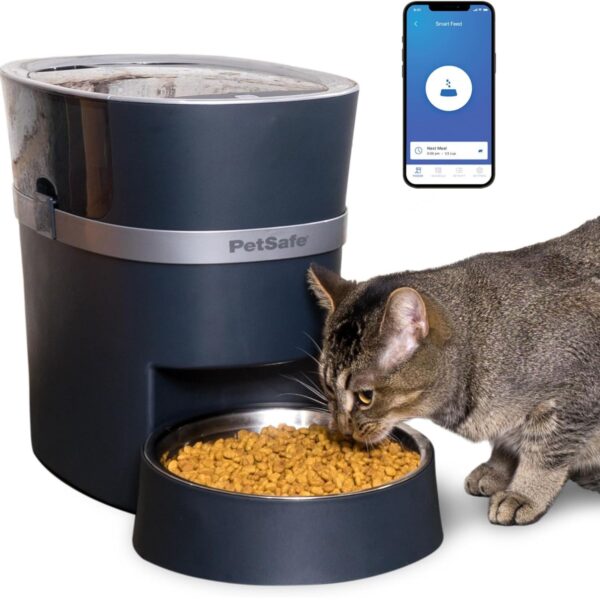 PetSafe Smart Feed - Electronic Pet Feeder for Cats & Dogs - 6L/24 Cup Capacity - Programmable Mealtimes - Alexa, Apple & Android Compatible - Backup Batteries Ensure Meal Delivery During Power Outage