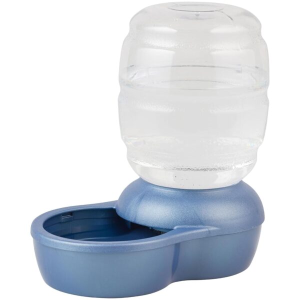 Petmate Replendish Gravity Waterer Cat and Dog Water Dispenser 0.5 GAL, Blue, Made in USA