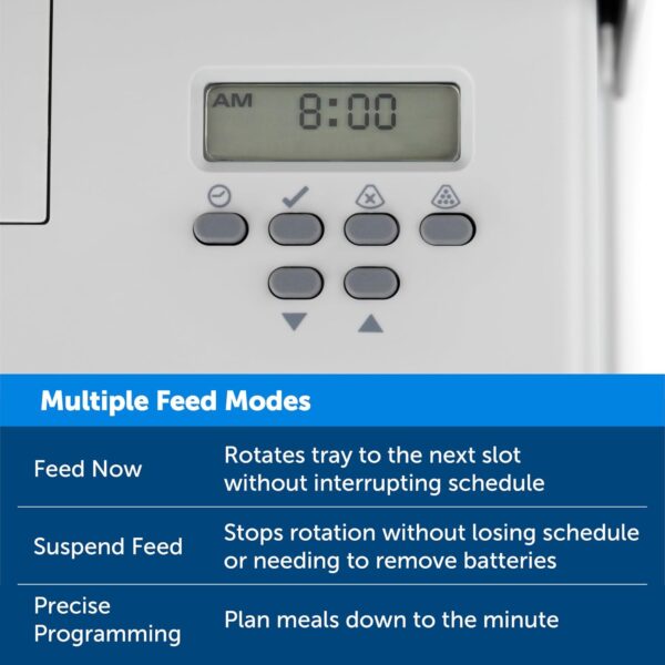 PetSafe Automatic Dog Feeder, 5 Meals, 40 oz Capacity, Plastic, for Dry Food, Multiple Pets - Image 3