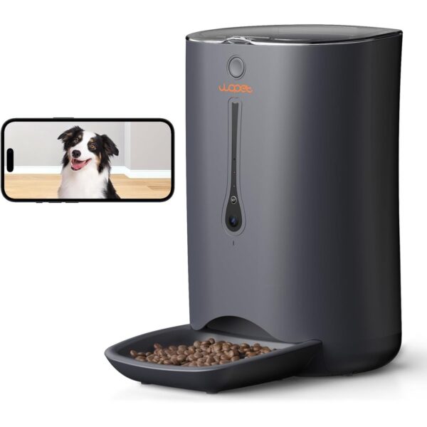 WOPET Automatic Dog Feeder with Camera, 7L Pet Feeder with 1080P HD Video, APP Control, 5G WiFi Smart Feeder for Dogs & Cats