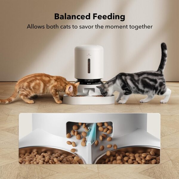 PETLIBRO Automatic Cat Feeder with Camera for Two Cats, 1080P HD Video with Night Vision, 5G WiFi Pet Feeder with Phone APP Control, 2-Way Audio for Cat & Dog, Low Food & Motion & Sound Alerts - Image 6