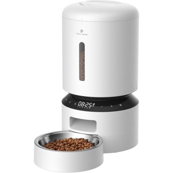 PETLIBRO Automatic Cat Feeder, Automatic Dog Feeder with Freshness Preservation, 5L Timed Cat Feeders for Dry Food, Up to 6 Meals Per Day, Granary Pet Feeder for Cats/Dogs